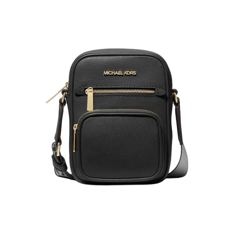 MICHAEL KORS Cow Leather Crossbody Bag Shoulder Bag Medium Size Women's Black-0