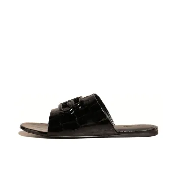 Balenciaga Crocker Slide Slippers Women's Black