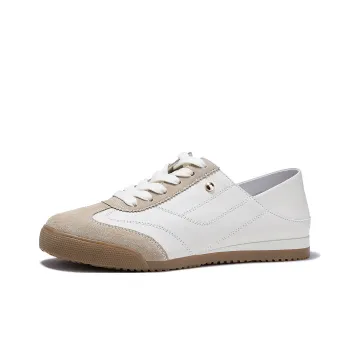 BELLALILY Moisture Wicking Lightweight Low Top Casual Shoes Women's Apricot