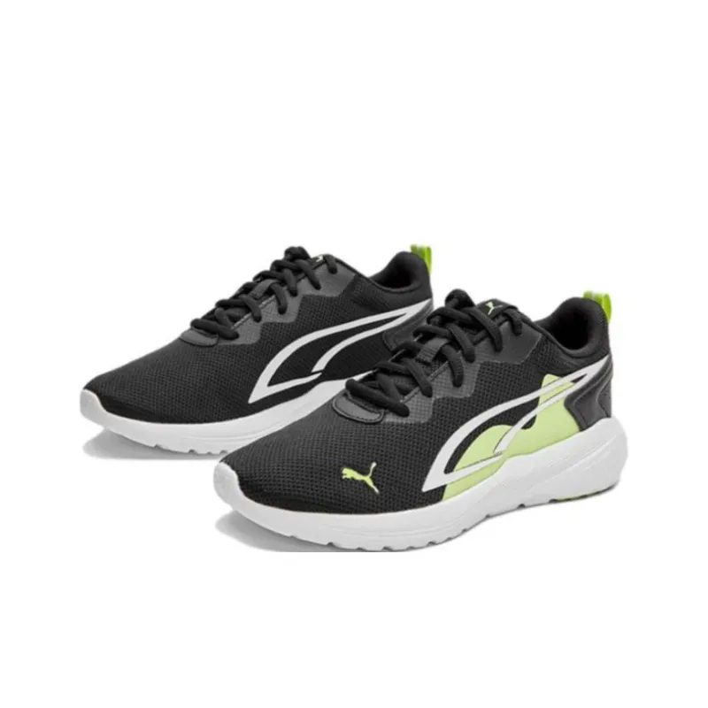 PUMA All Day Active Slip Resistant Low Top Kids' Running Shoes Black Teenagers-1