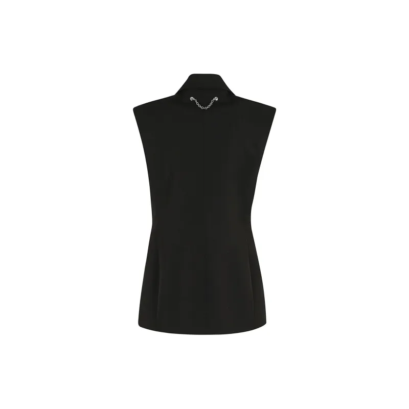 MOSCHINO Jeans Cap Sleeved Single Breasted Blazer-1