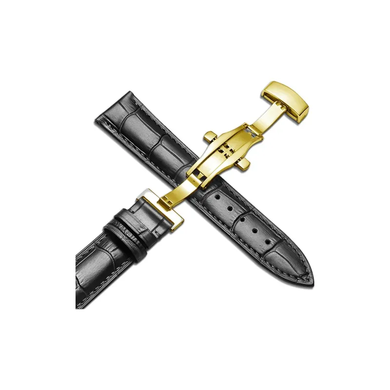 MILANQIAN M&Q Casio Compatibility Watch Band 12 24mm Genuine Leather Material-24