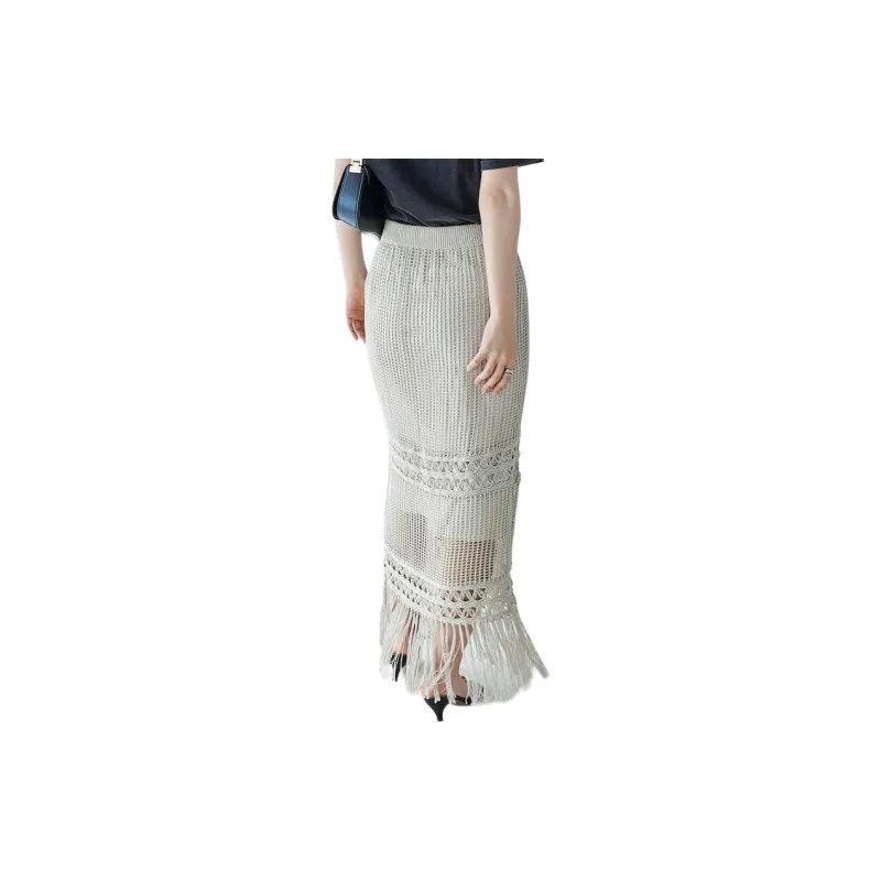 FREAK'S STORE Casual Long Skirt Women's Gray-1