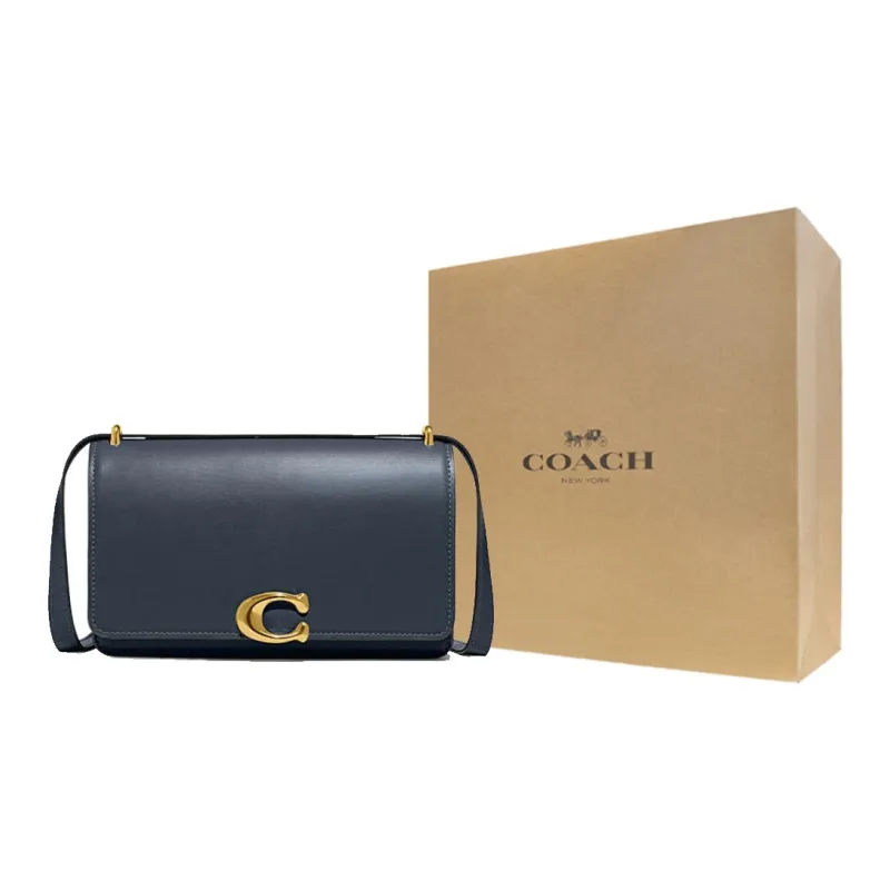 COACH Bandit Calfskin Crossbody Bag Shoulder Bag Women's Blue-9