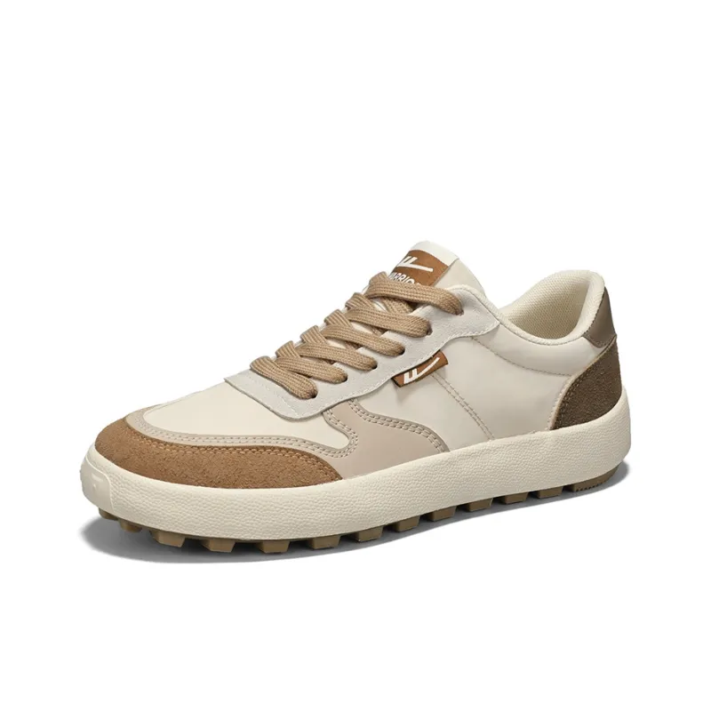 Warrior Wear resistant, Lightweight, Breathable, And Non slip. Low Top Casual Shoes Men's Dark Beige Brown-2