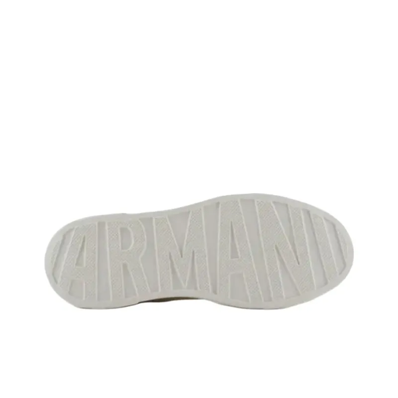 ARMANI EXCHANGEAE Low Top Skateboard Shoes Women's White-4