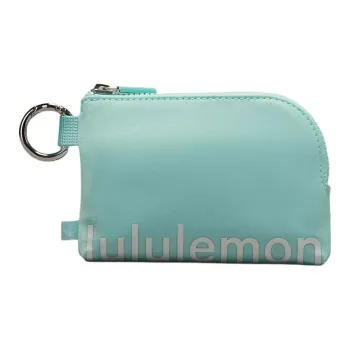 Lululemon Recycled Polyester Card Holder Regular Unisex Mint & White