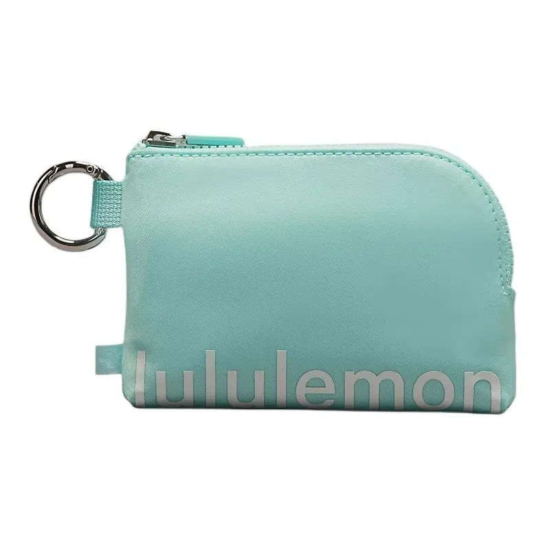 Lululemon Recycled Polyester Card Holder Regular Unisex Mint & White-0