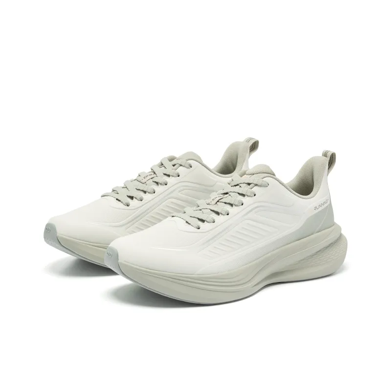 QIAODAN Rainwing 4.0 Warm Wear Resistant Slip Resistant Low Top Q LITESPEED Technology Running Shoes Men's White Green-2