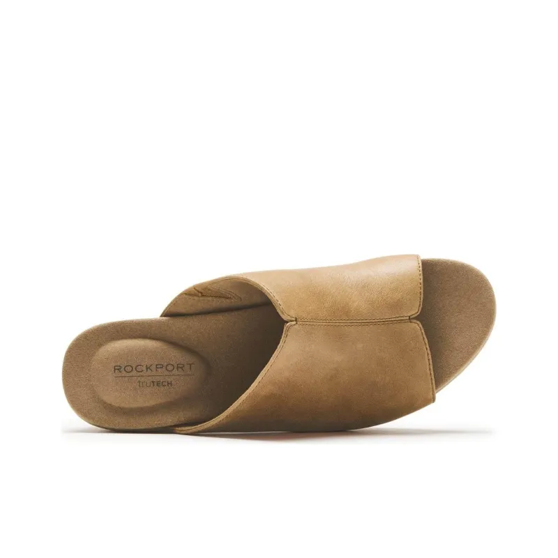 ROCKPORT Rubber Sole Slip Resistant Abrasion Resistant Slide Slippers Women's Brown-3