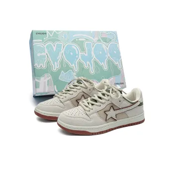 CVOJOO Gift Box Set Coverage Low Top Skateboard Shoes Unisex Light Gray Army Green