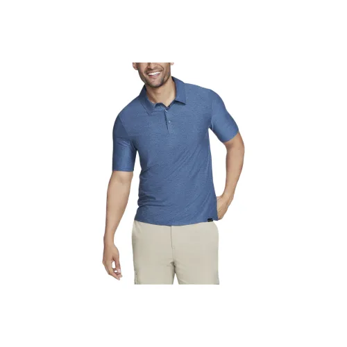 Skechers GO DRI All Day Polo Shirts Men Denim - DEN