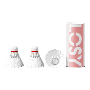 Biyiqi 3 Section Shuttlecock 3 Pack Goose Feather Training, Everyday Use Shuttlecocks