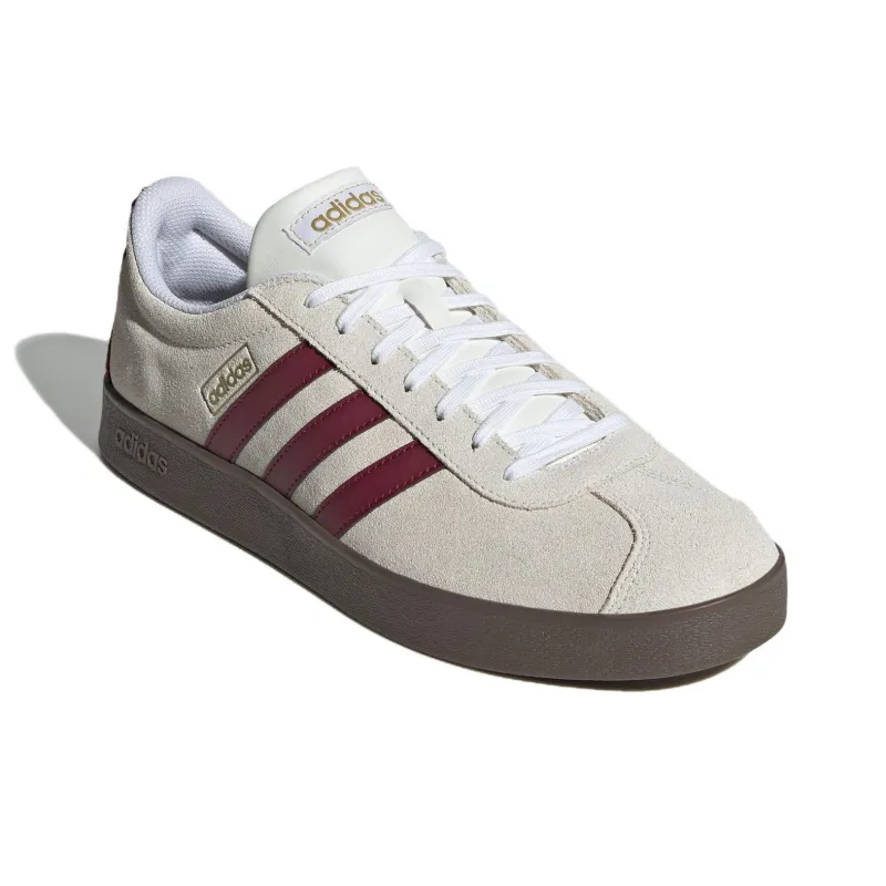 Adidas VL COURT 2.0 Anti Slip Wear Resistant Low Top Skateboard Shoes Unisex Ecru-2