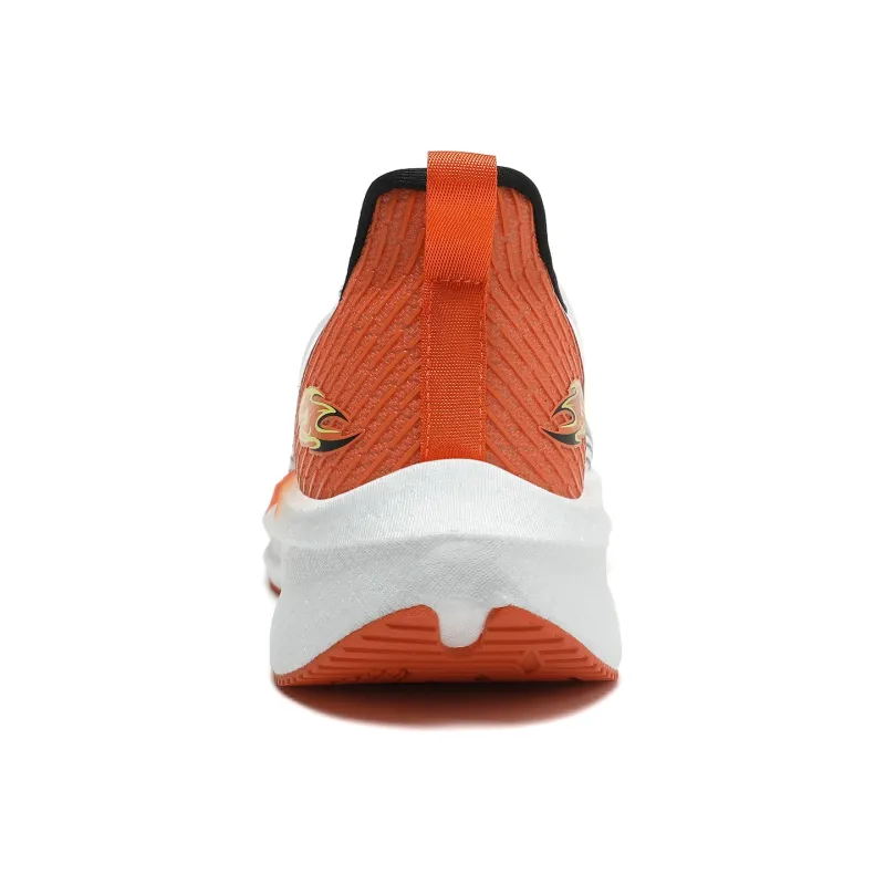 AVJV Running Shoes Men Low Top White, Orange, Orange-4