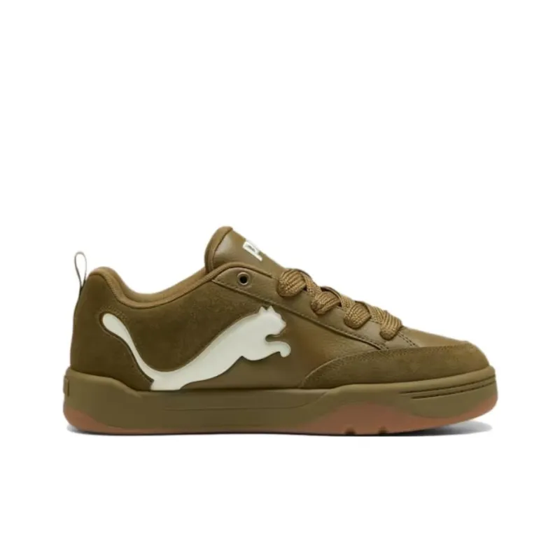 PUMA Anti Slip Wear Resistant Low Top Skateboard Shoes Unisex Army Green-1