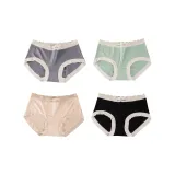 Dark Gray+Pea Green+Apricot+Black (4-5)