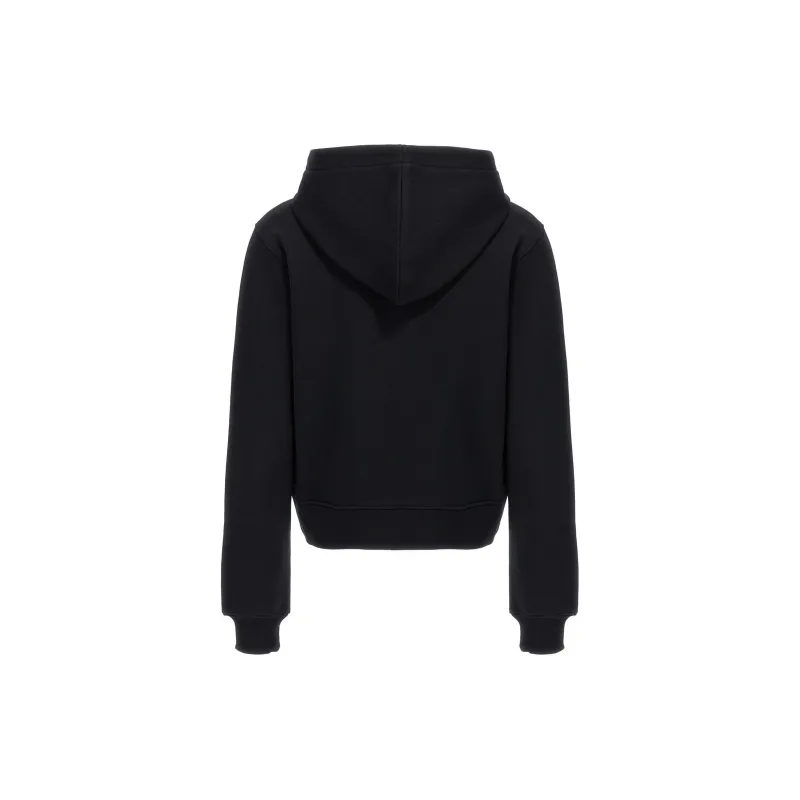 MOSCHINO Antica Pellicceria Cropped Hoodie-1