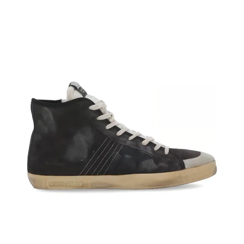 Golden Goose Francy Stylish Skateboarding Shoes Men's Black Vintage Version-1