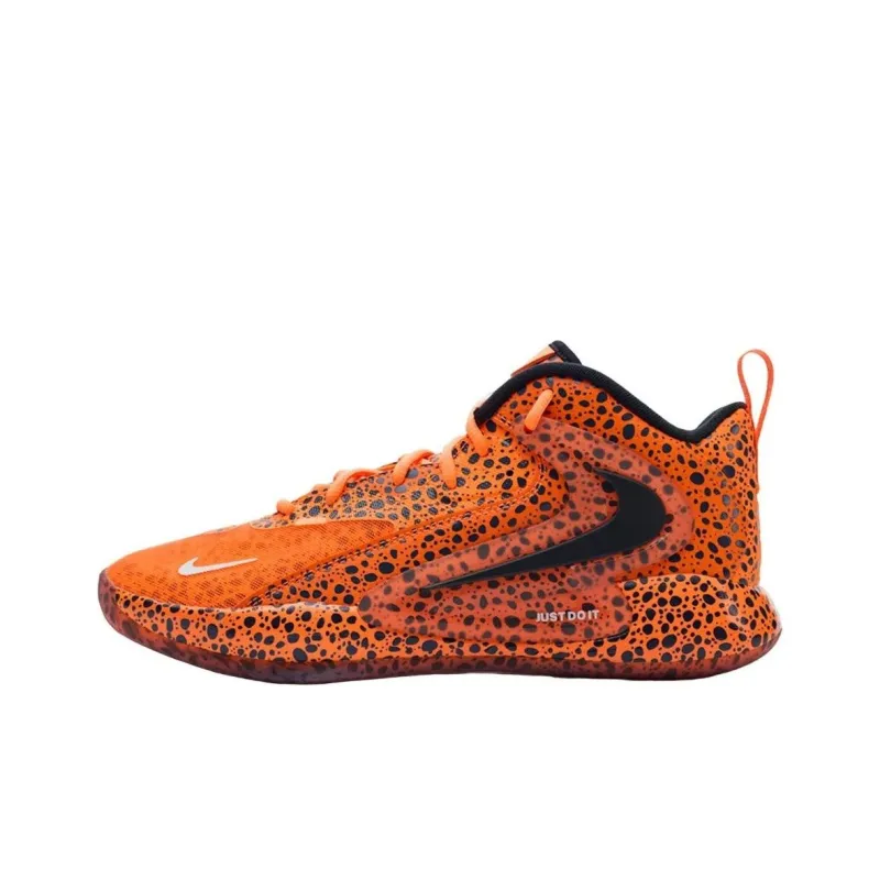 Nike React HyperSet Anti Slip Wear Resistant Mid Top Volleyball Shoes Men's Orange-0