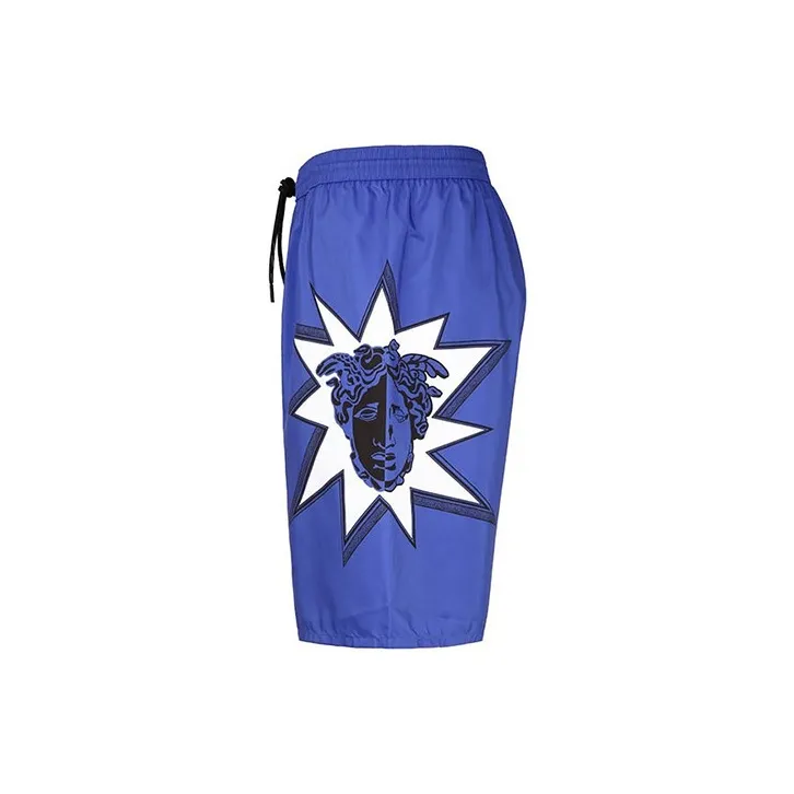 VERSACE Casual Shorts Men Royal Blue-2