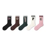 American Stripes Trendy Socks K Set-5 Pack[7A Antibacterial]