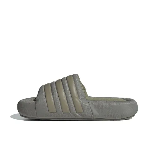 Adidas Originals Adilette Slide Slippers Unisex Silver Gray