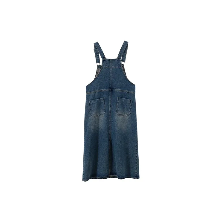 YUMOMO STAR Slip Dresses Women's Denim Blue-1