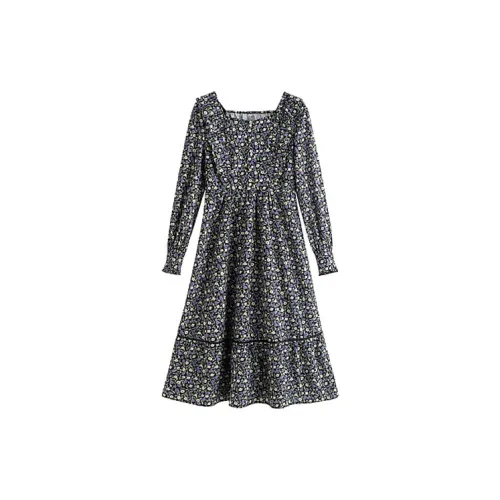 Inman Long-Sleeved Dresses Women's Black Night Flower