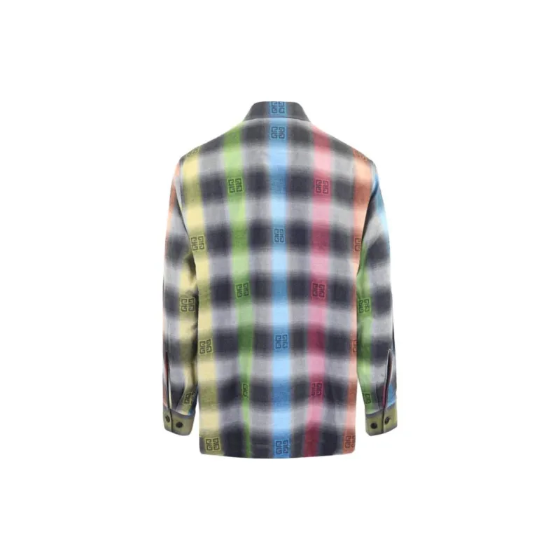 Givenchy Oversized Fit Long Sleeve Shirt Wth Chest Pockets-1