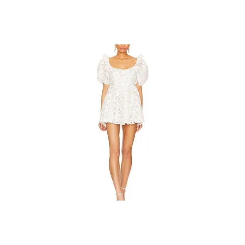 FOR LOVE & LEMONS Short-Sleeved Dresses Women's White