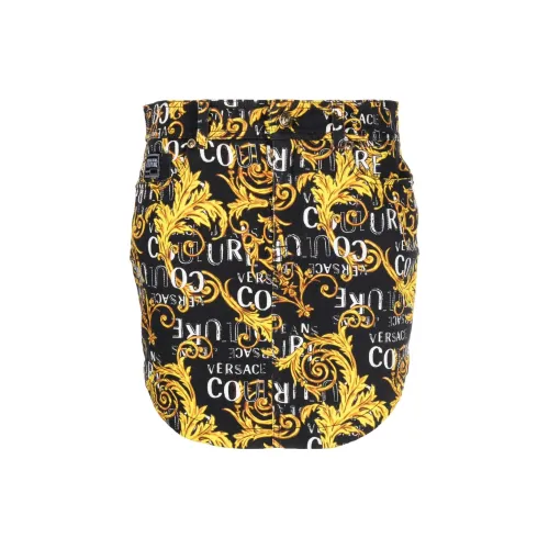 VERSACE JEANS COUTURE Casual Short Skirts Women's Black