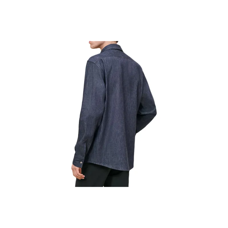 HERMES Shirts Men Indigo-1