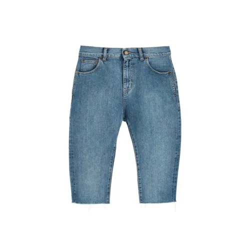 SAINT LAURENT Denim Shorts Women's Blue