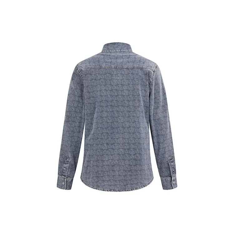 RARE Long Sleeved Shirt Men's Steel Blue-1
