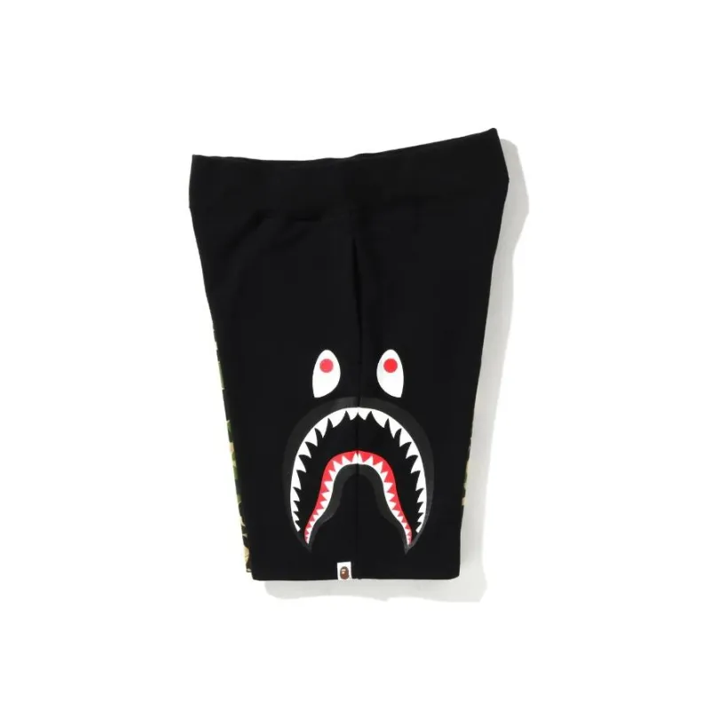 Bape Abc Camo Side Shark Sweat Shorts-6