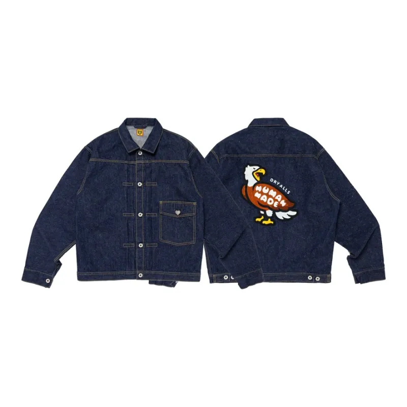 HUMAN MADE Denim Jacket Unisex Blue-1