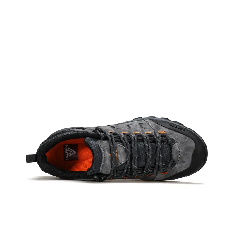 HUMTTO Cushioning Breathable Support Low Top Trekking Shoes Men's Dark Gray-3