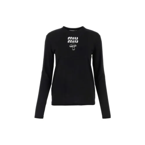 MIU MIU T-Shirts Women's Black