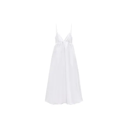 ZARA Slip Dresses Women's White