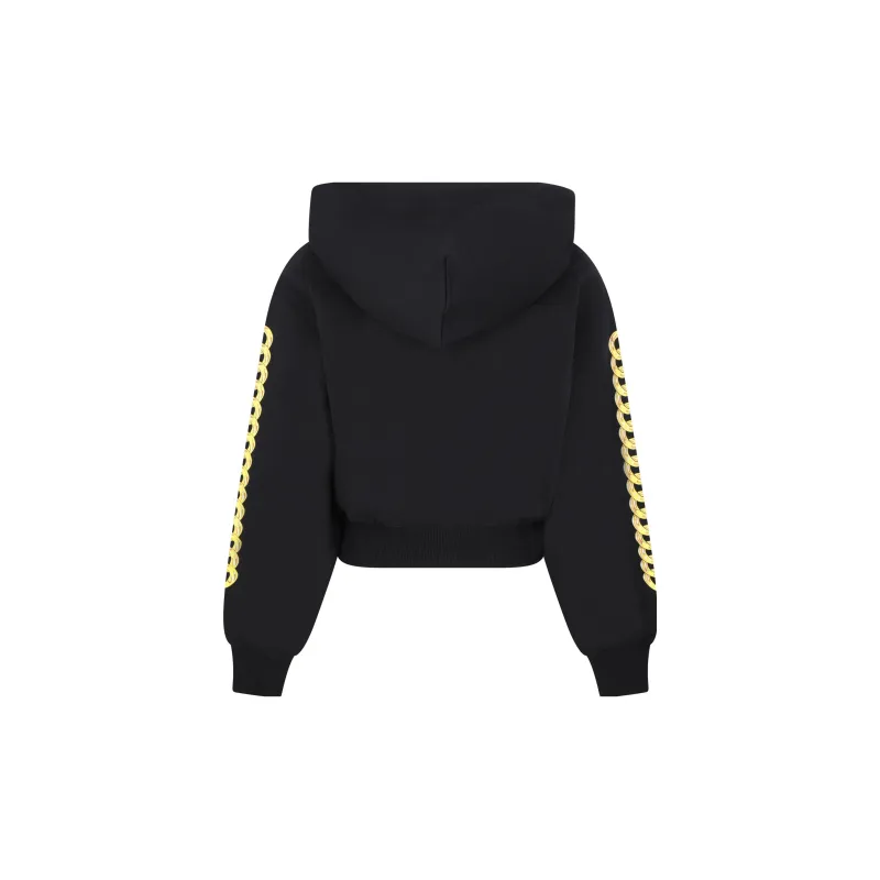 VERSACE JEANS COUTURE Logo Couture Printed Drawstring Hoodie-1