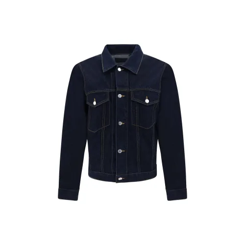 Lanvin Denim Jackets Men Blue