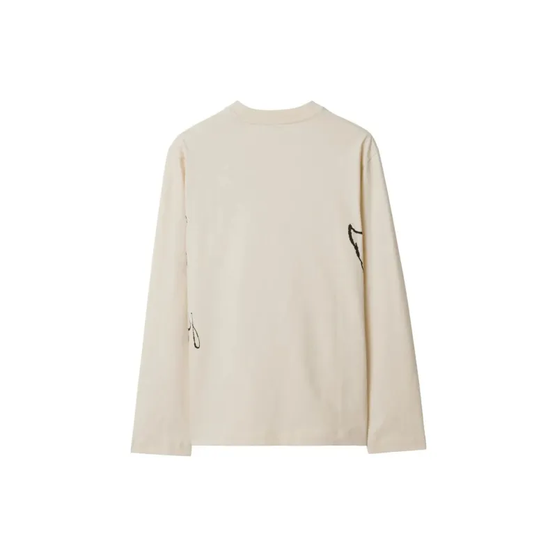 Burberry Swan-print Cotton T-shirt-1