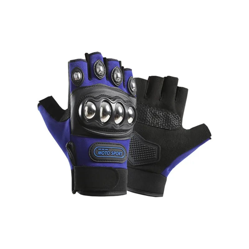 HNJ Riding Equipment Cycling Glove Unisex Mesh Fabrics, Alloy-1