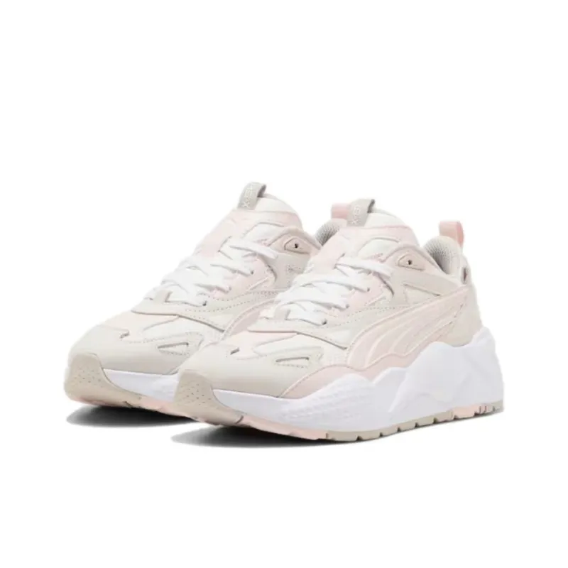 PUMA RS X Anti Slip Wear Resistant Low Top Casual Shoes Women's Ecru-2