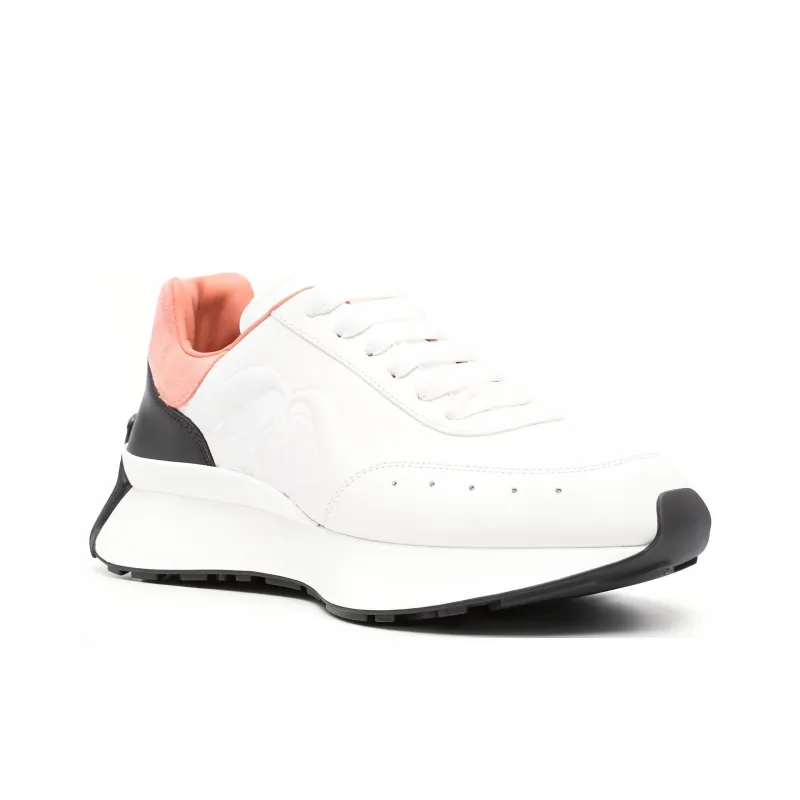 Alexander McQueen Sprint Runner 'White Black Pink' Women's-2
