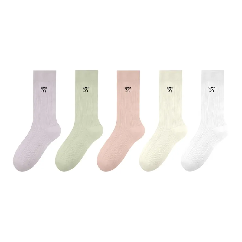 MIIOW Knee High Socks Women's Combo Set-15