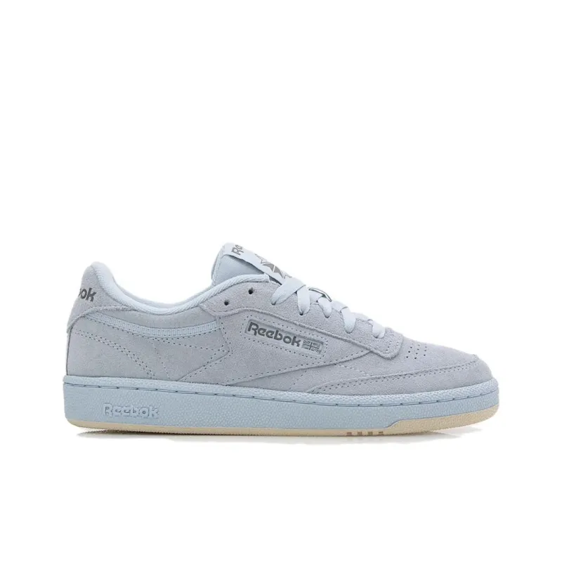 Reebok Club C Anti Slip Wear Resistant Low Top Skateboard Shoes Women's Blue Gray-1