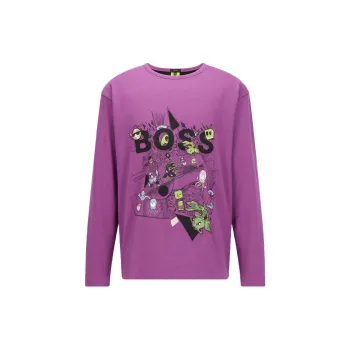 HUGO BOSS SS22 T Shirt Men's Purple