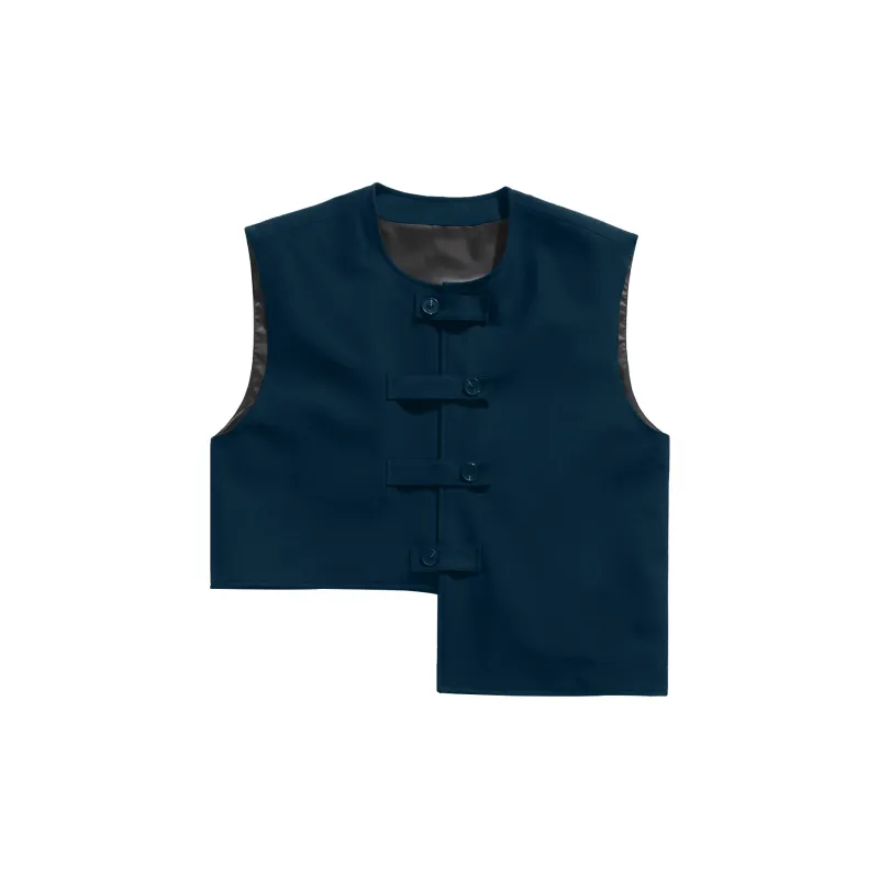 WELTER EXPERIMENT Fashion Minimalist Style Vest Unisex-15